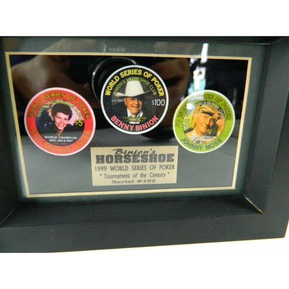 Binions 1999 World Series Poker Casino Chip Set Stu Ungar Johnny Moss B Binion - Picture 6 of 12